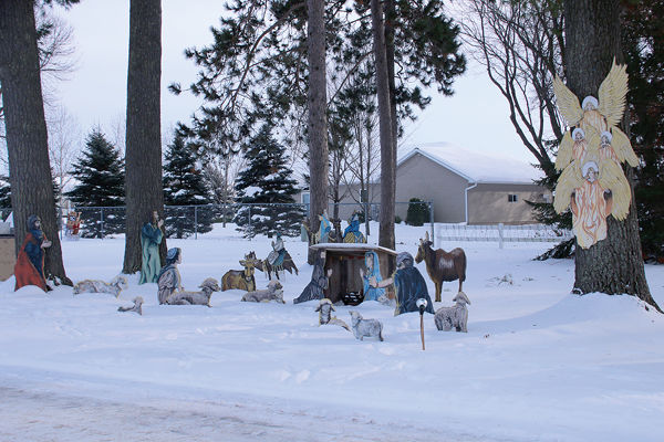 Merry Christmas! Nativity Scene At North Park Tells The Christmas Story